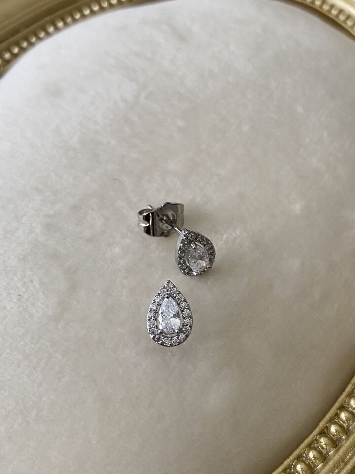 “Özel Seri” Minimal Damla Model Kristal Küpe